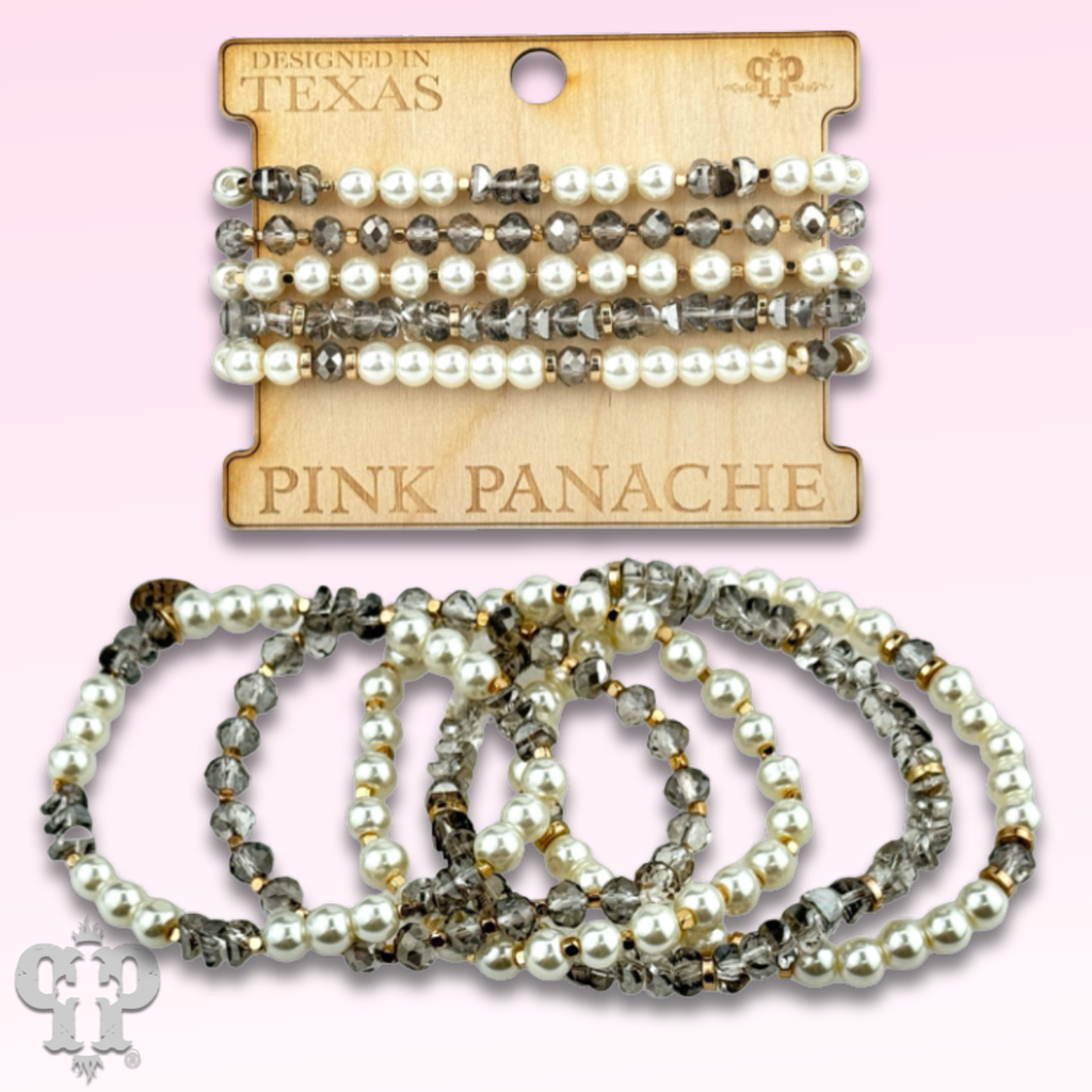 The Coastal Cowgirl Pearl and Bead Bracelet Stack