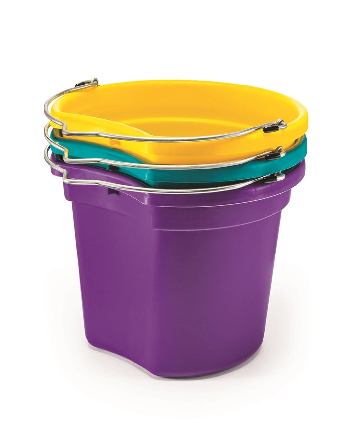 18 Qt. Flat Back Silver Line Bucket