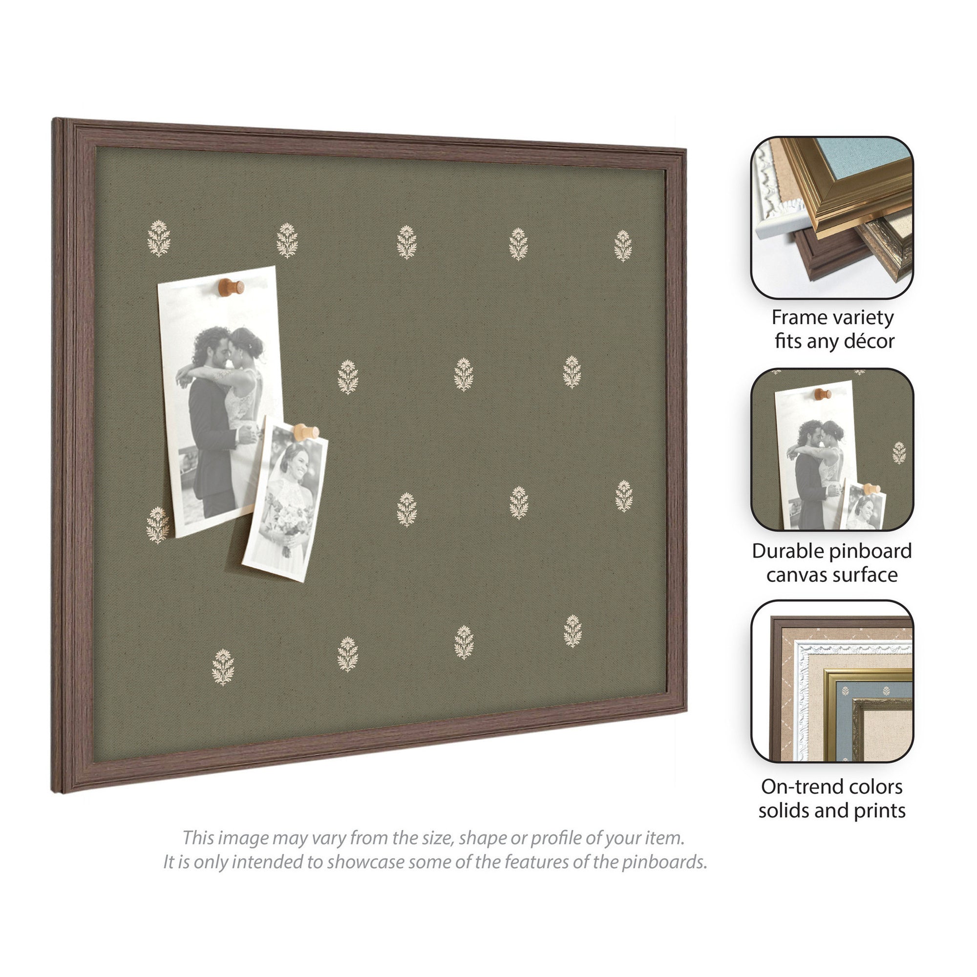 Pinboard | Green Botanical Block Print - Multiple Sizes!