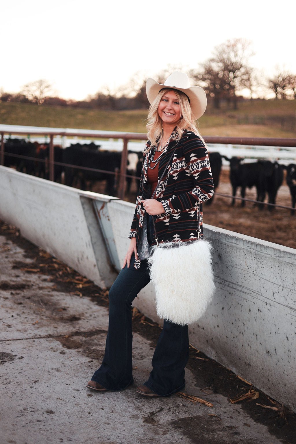 The Calgary Western Open Front Cardigan