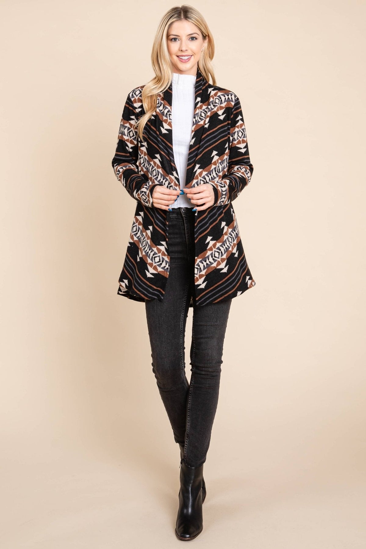 The Calgary Western Open Front Cardigan