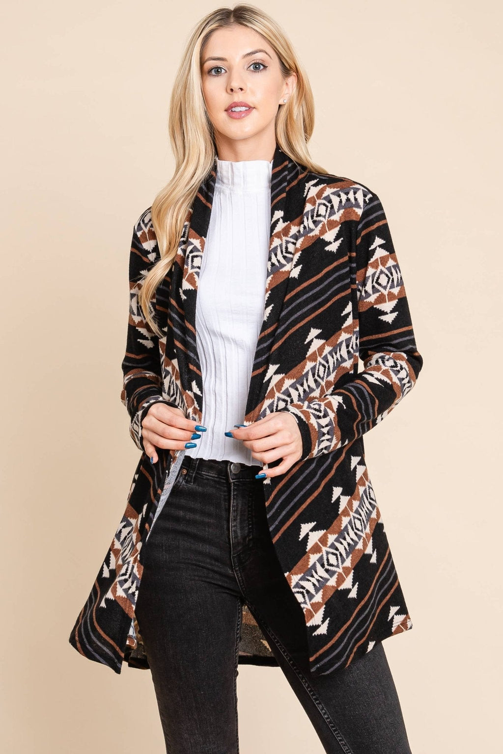 The Calgary Western Open Front Cardigan