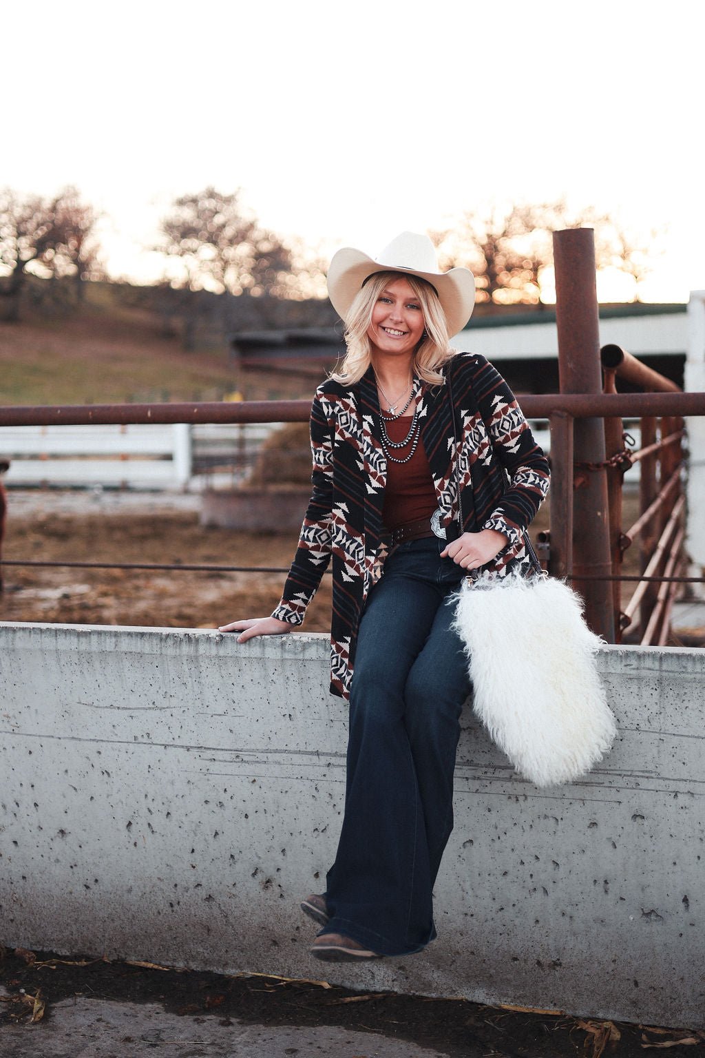The Calgary Western Open Front Cardigan