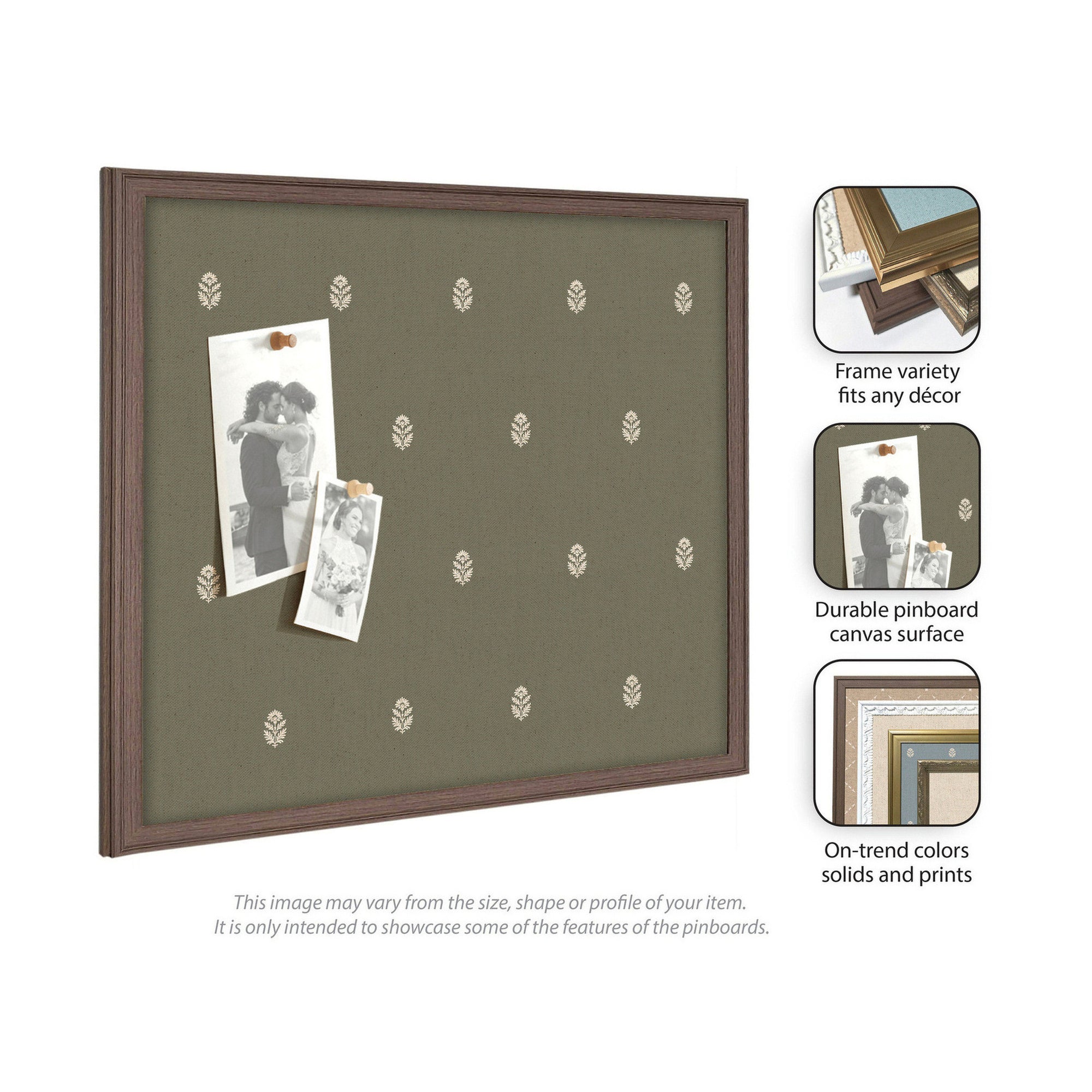 Pinboard | Green Botanical Block Print - Multiple Sizes!