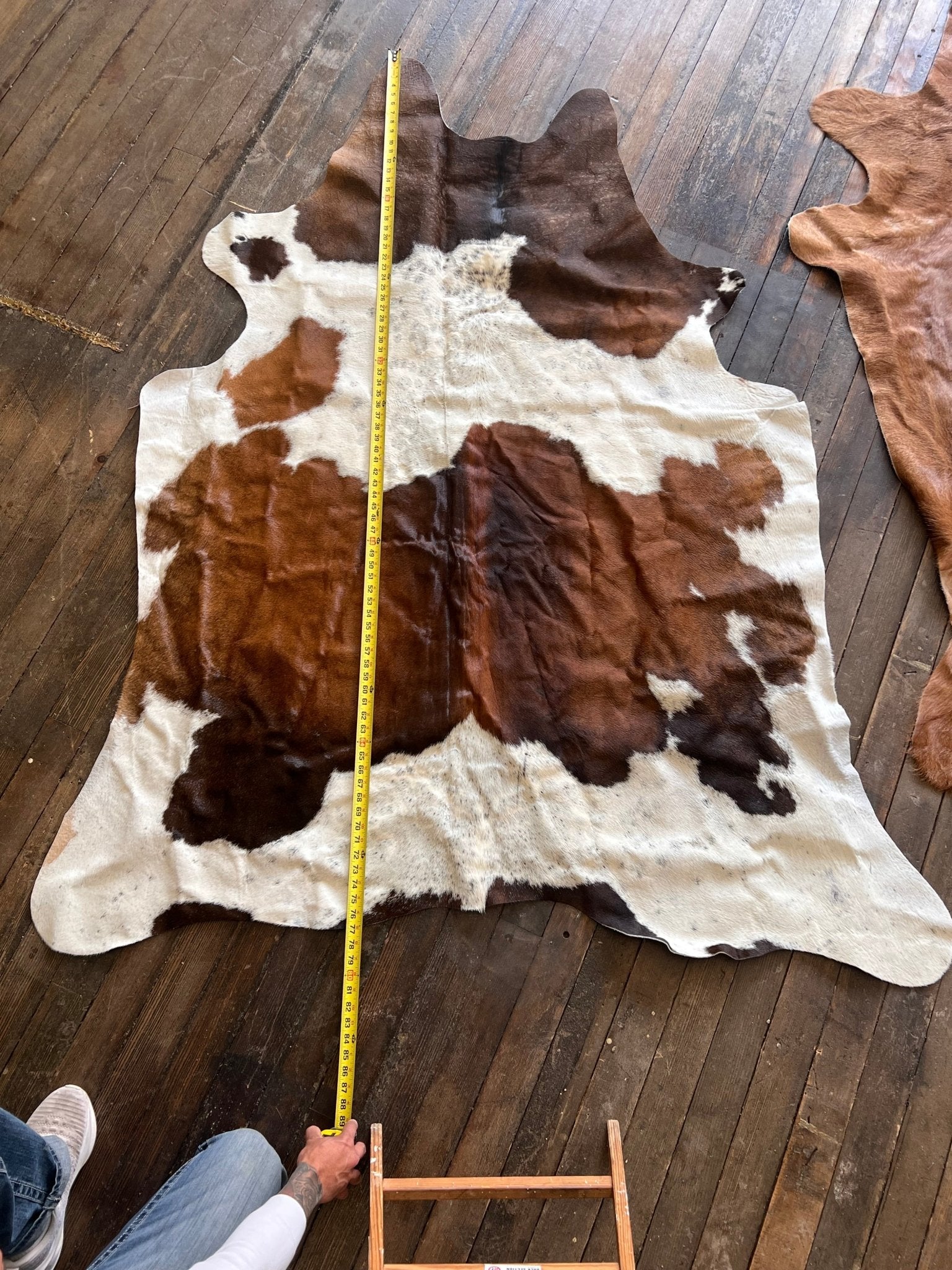 Genuine Brazilian Cowhide Rug — 6.5 ft × 4.5 ft (Photo-Exact Hide)