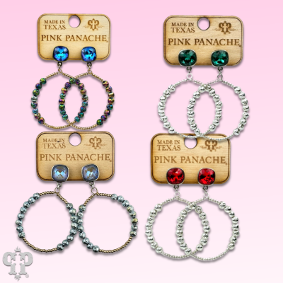 The Rock Springs Austrian Crystal Earrings - Choose Your Color!