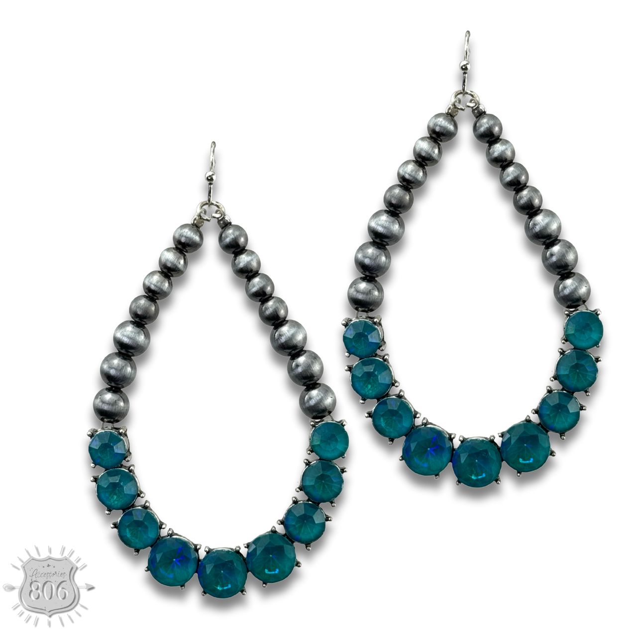 The Winona Rhinestone Teardrop Earrings - 4 Colors!