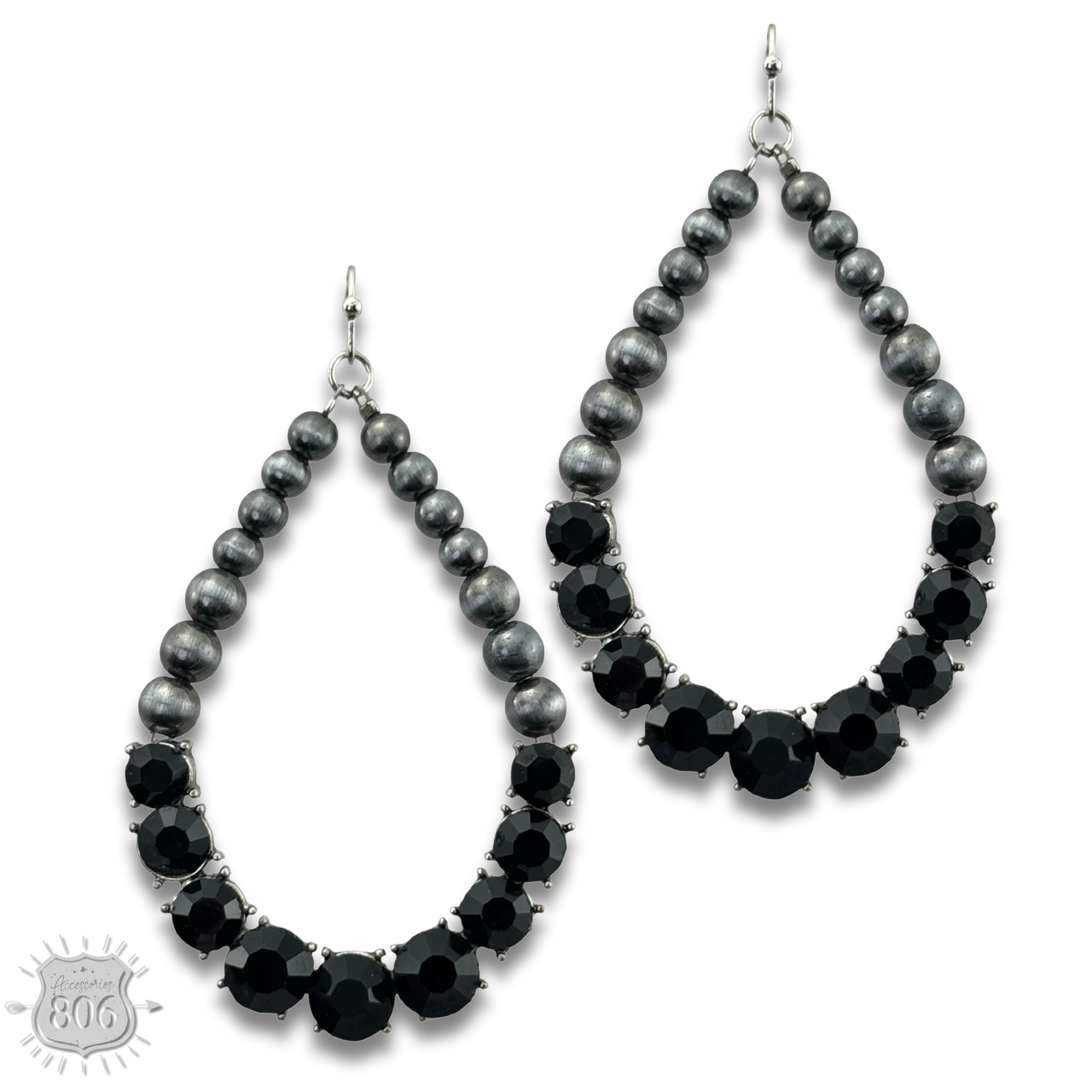 The Winona Rhinestone Teardrop Earrings - 4 Colors!