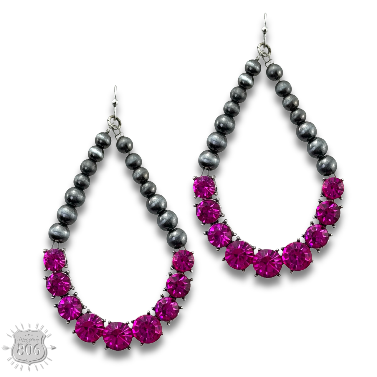 The Winona Rhinestone Teardrop Earrings - 4 Colors!