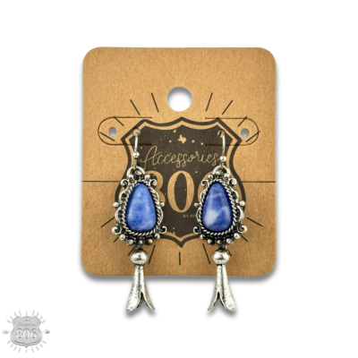 The Orenda Stone Inlay Squash Earrings