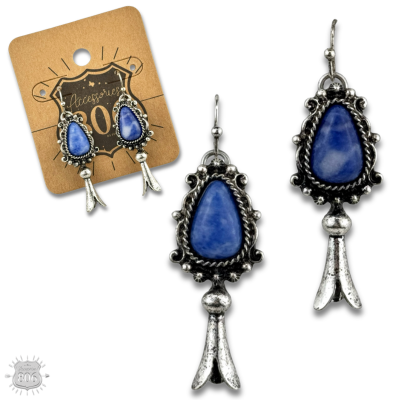The Orenda Stone Inlay Squash Earrings