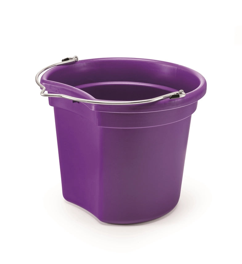 18 Qt. Flat Back Silver Line Bucket