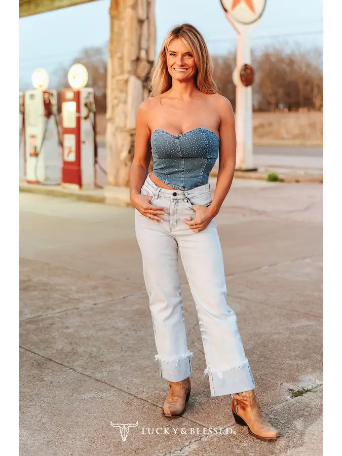 The High Plains Trouser Jeans — Light Wash
