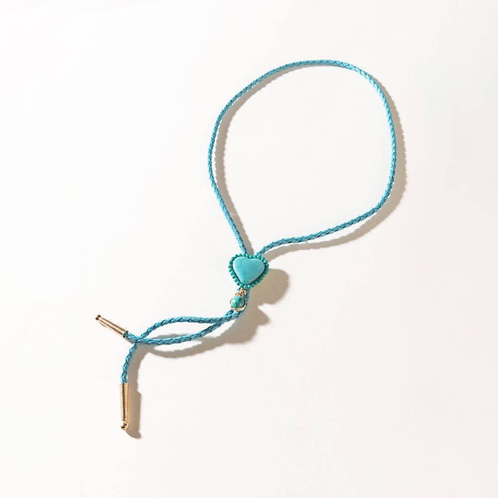 The June at Sundown Necklace in Rodeo Teal