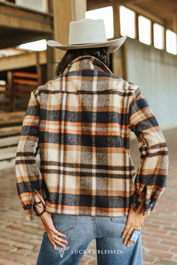 The Hollis Brown Flannel Western Yoke Jacket