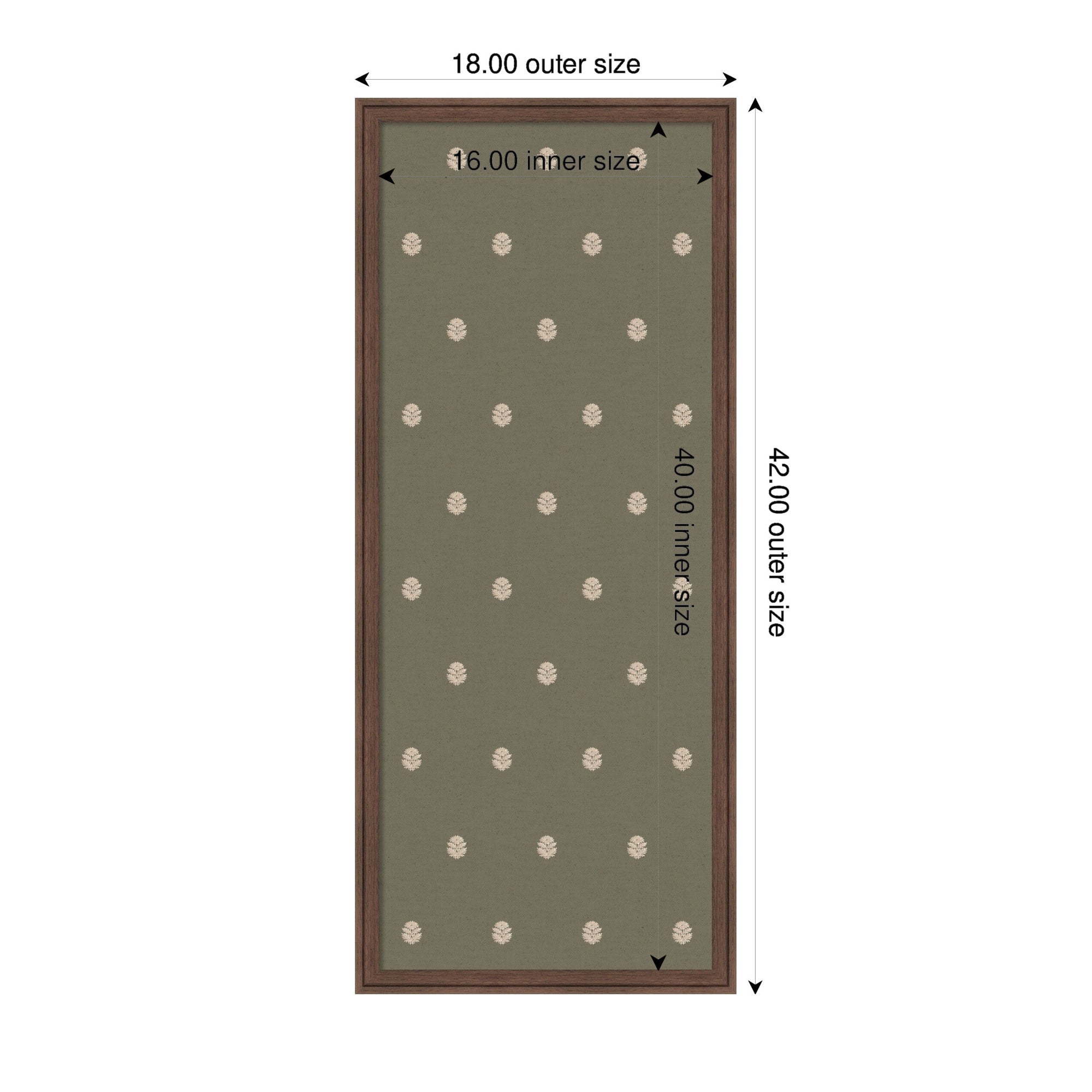Pinboard | Green Botanical Block Print - Multiple Sizes!