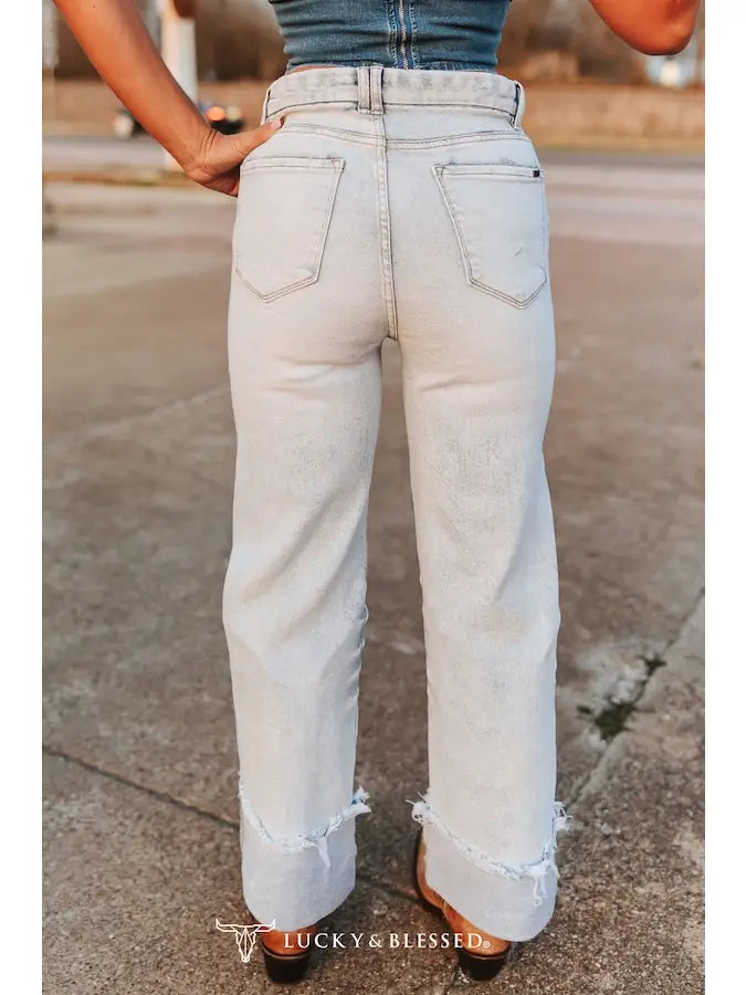 The High Plains Trouser Jeans — Light Wash