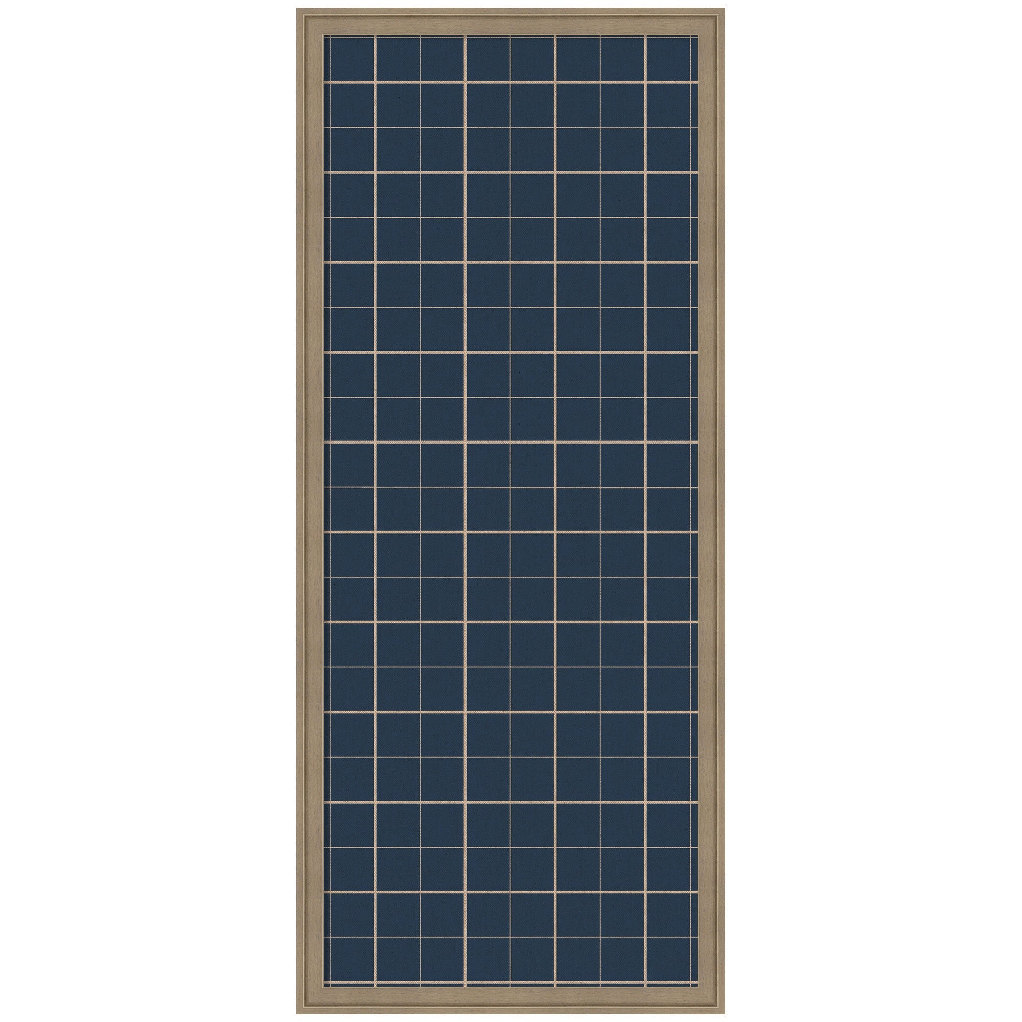 Framed Fabric Pinboard | Navy Blue Plaid - Multiple Sizes!