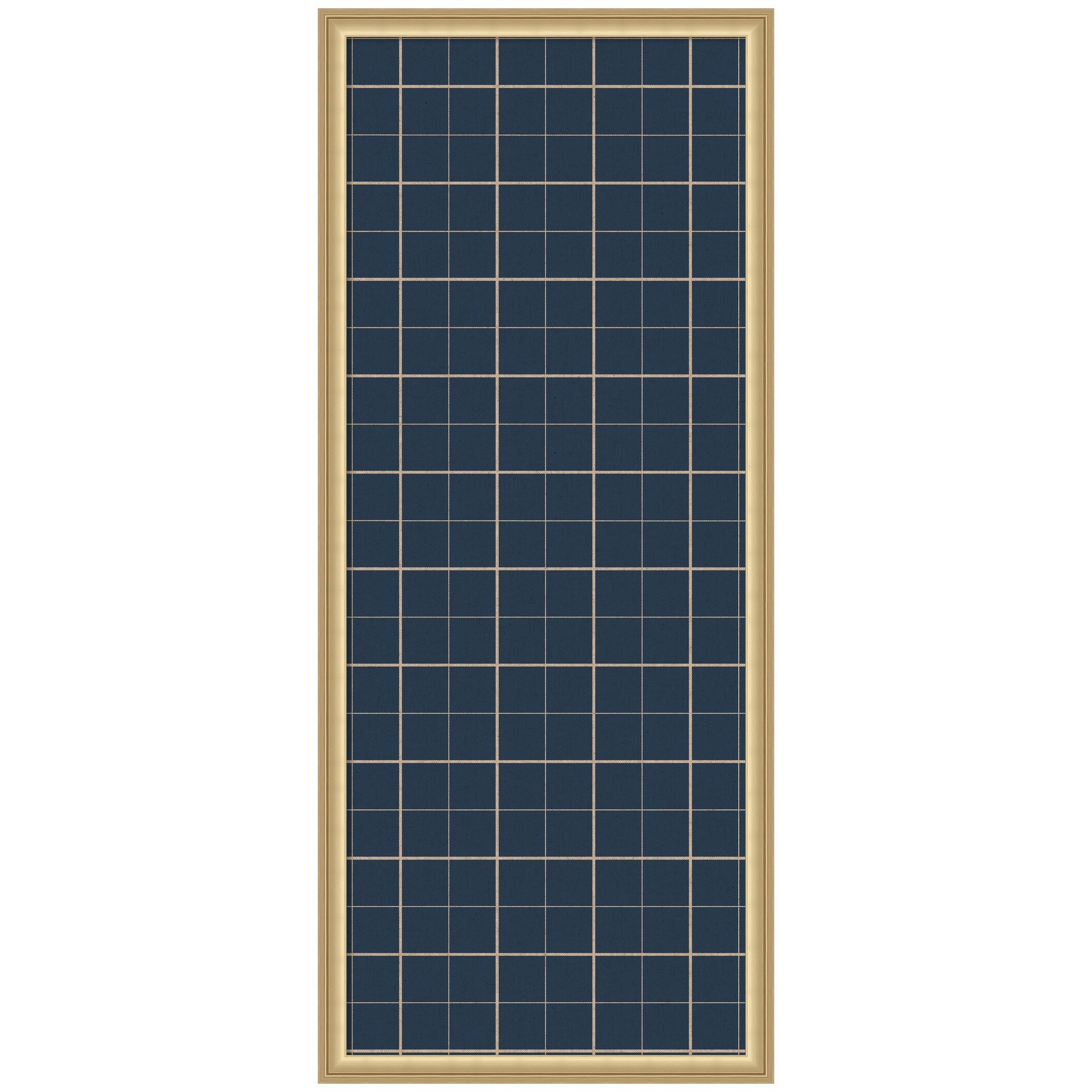 Framed Fabric Pinboard | Navy Blue Plaid - Multiple Sizes!