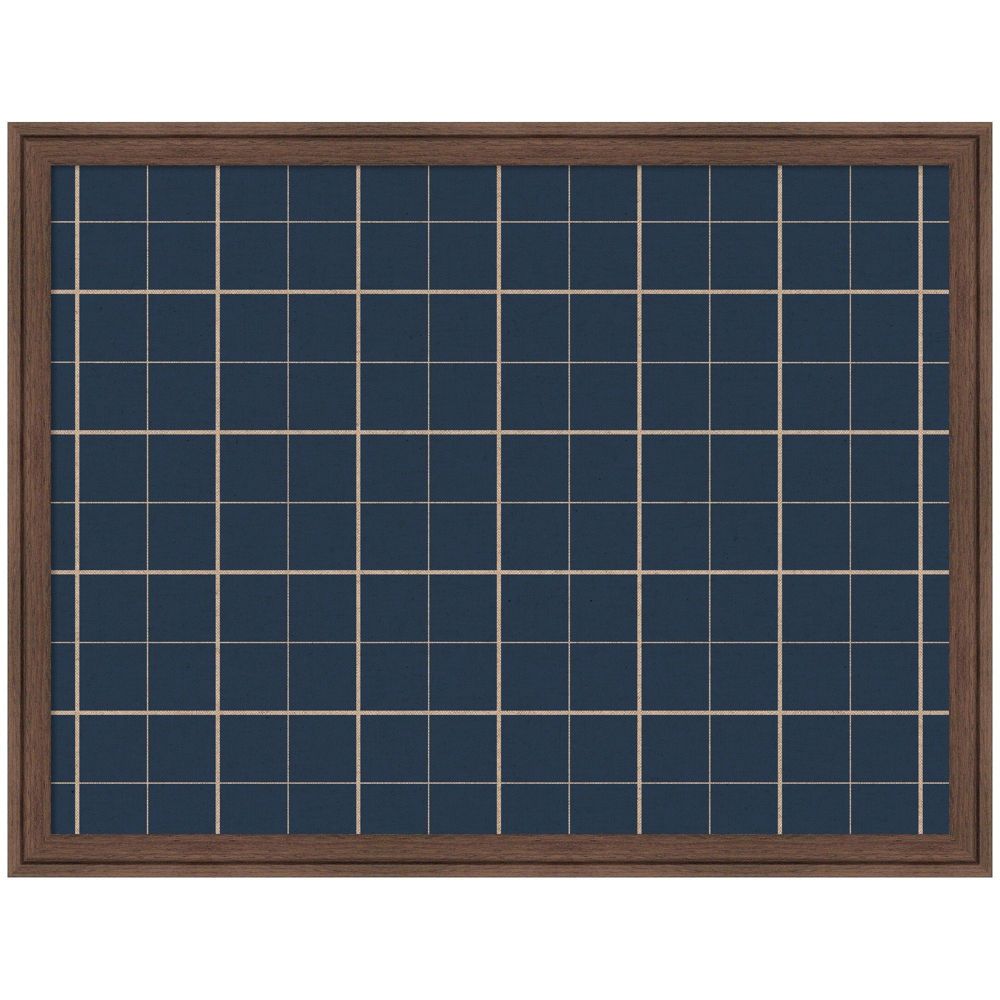 Framed Fabric Pinboard | Navy Blue Plaid - Multiple Sizes!