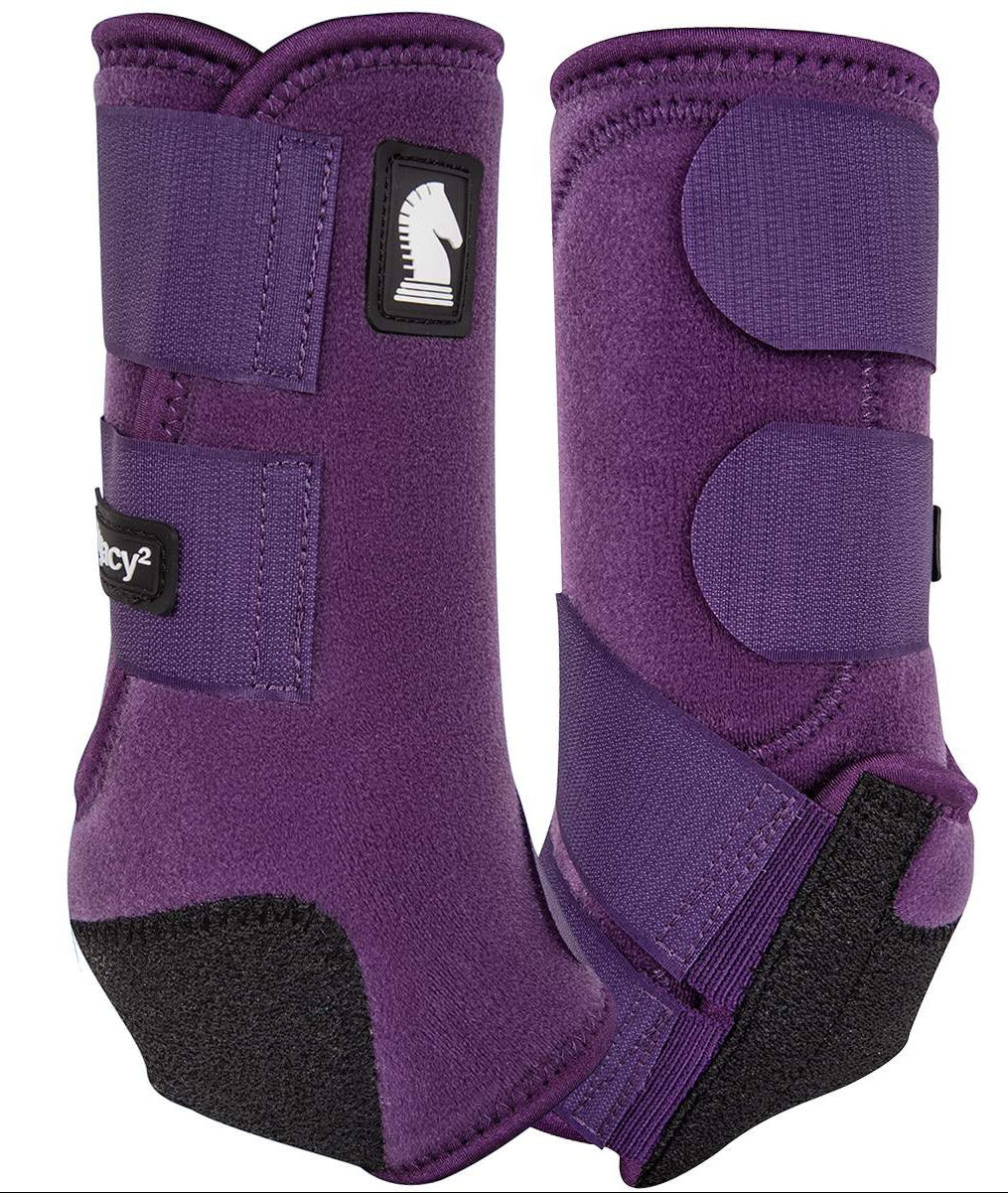 Classic Equine Legacy2 Hind Protective Boot - Eggplant