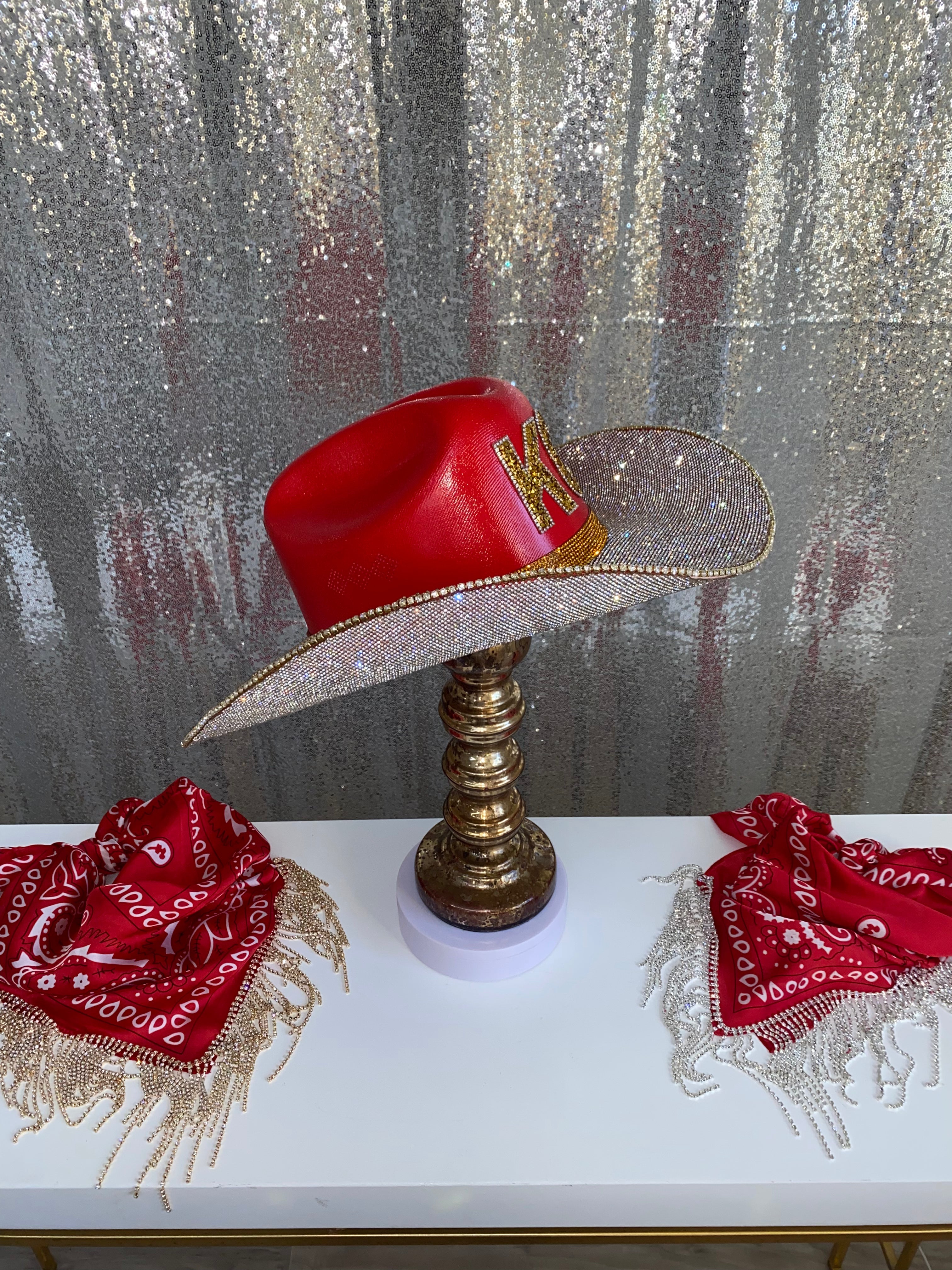 Rhinestone Cowgirl Kansas City Chiefs Hat