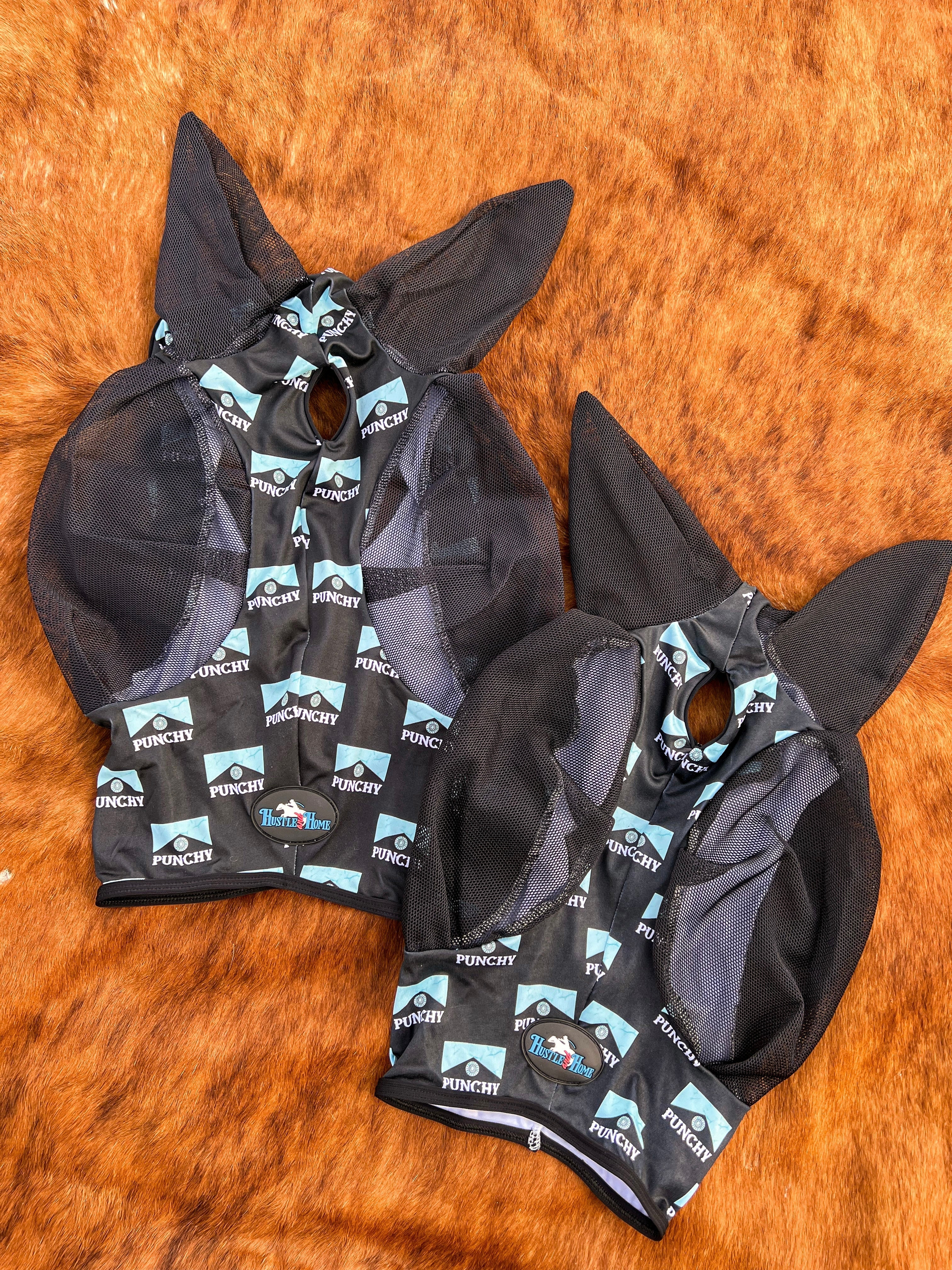 Hustle and Home Turquoise Punchy Fly Mask - 3 Sizes!
