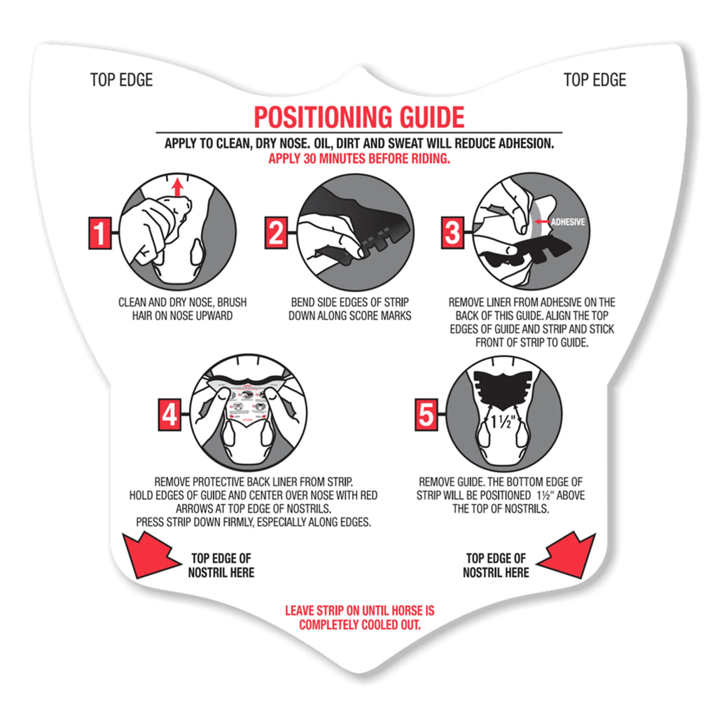 Achieve Equine Flair Nasal Strip Single Pack - Cow Print