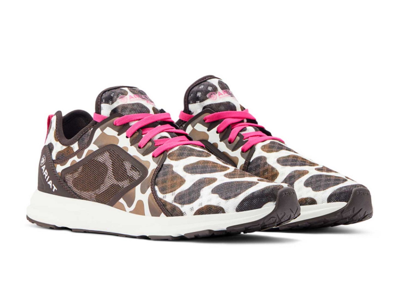 Ariat | Fuse Cow Print Running Shoe