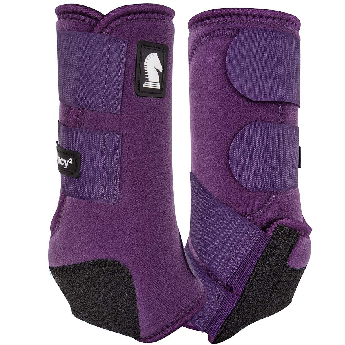 Classic Equine Legacy2 Front Protective Boot - Eggplant