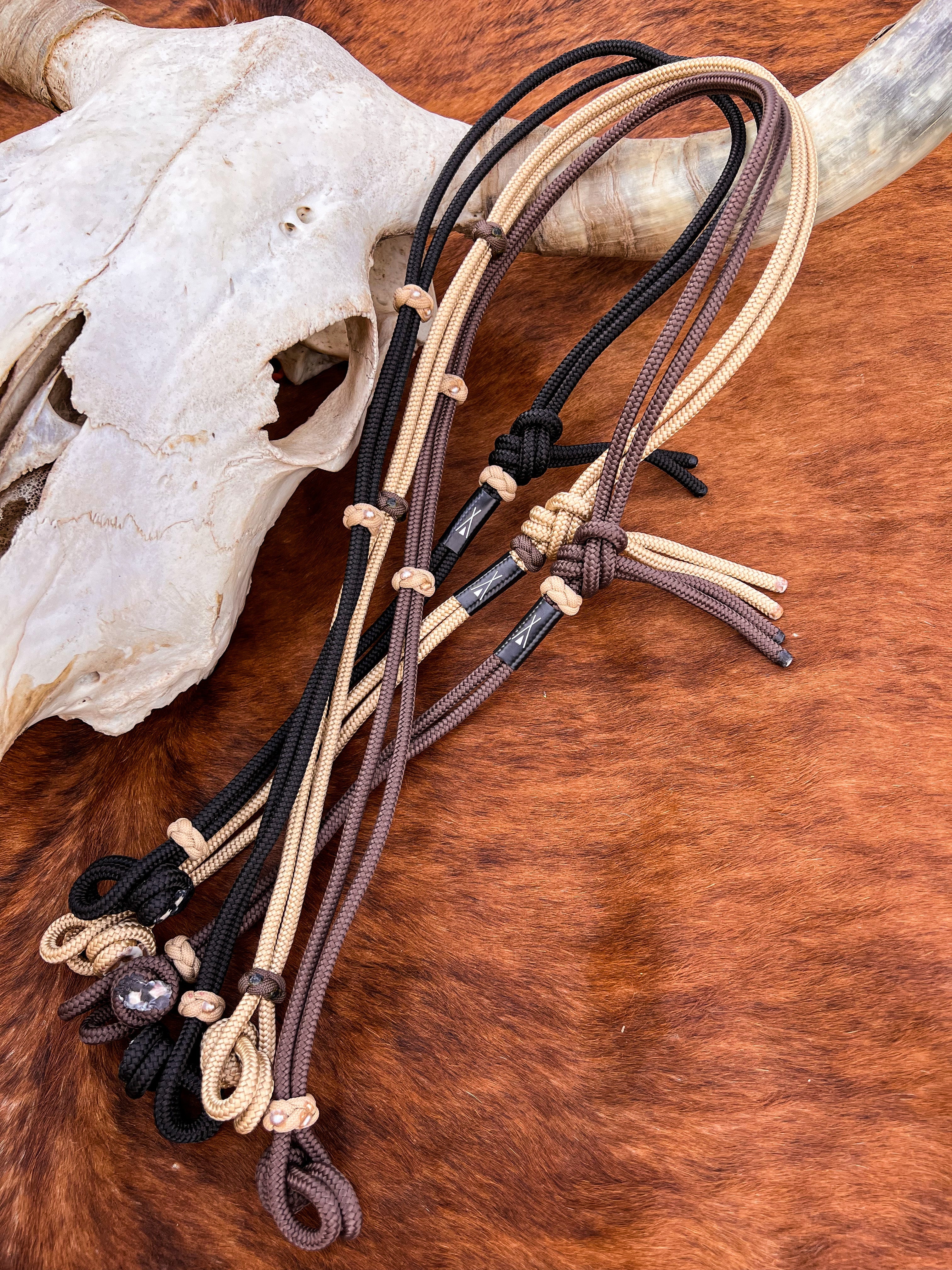 Hustle and Home Hand Tied Rope Headstall