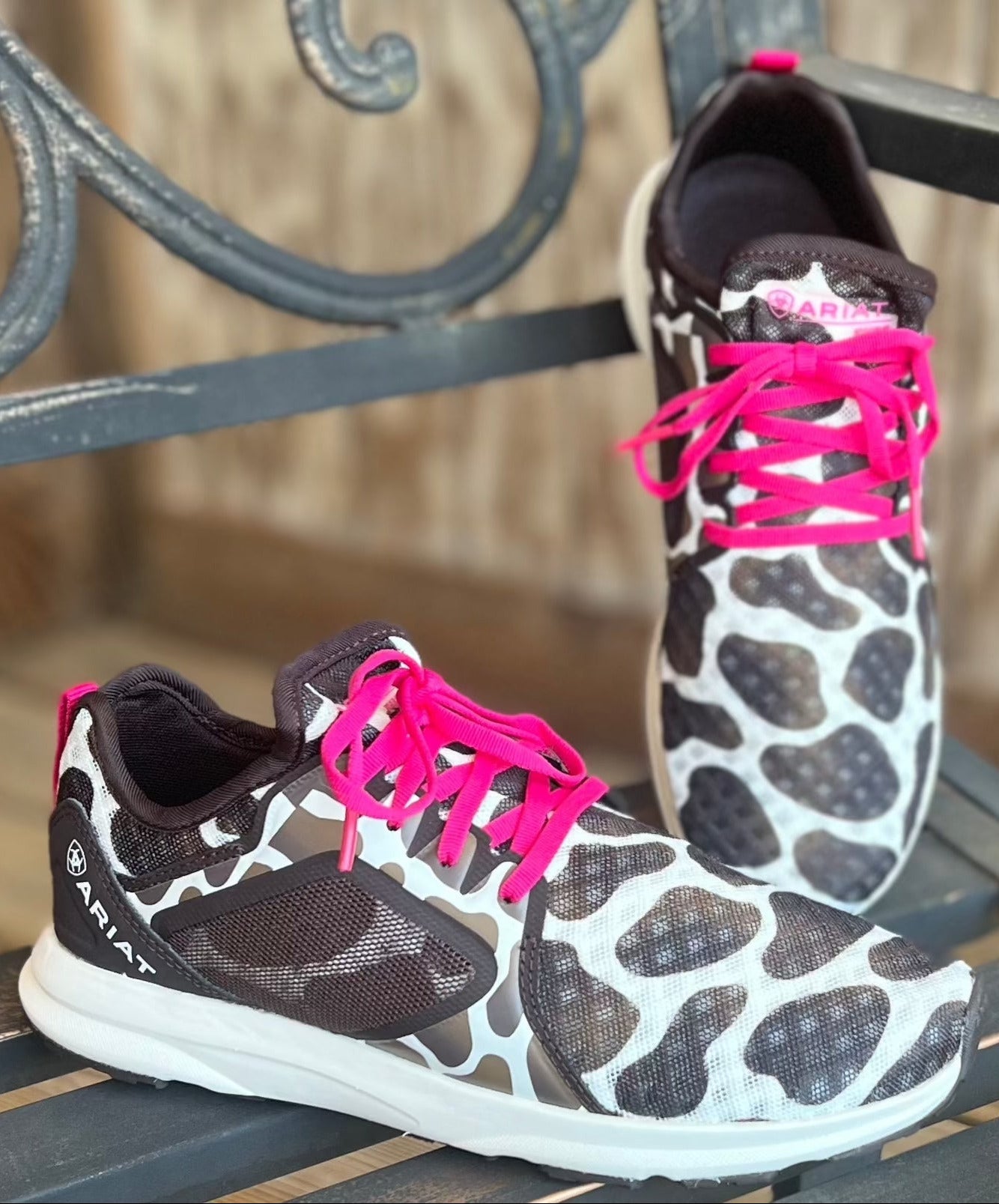 Ariat | Fuse Cow Print Running Shoe