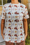 The Vintage Rodeo All-Over Print Western Pocket Tee