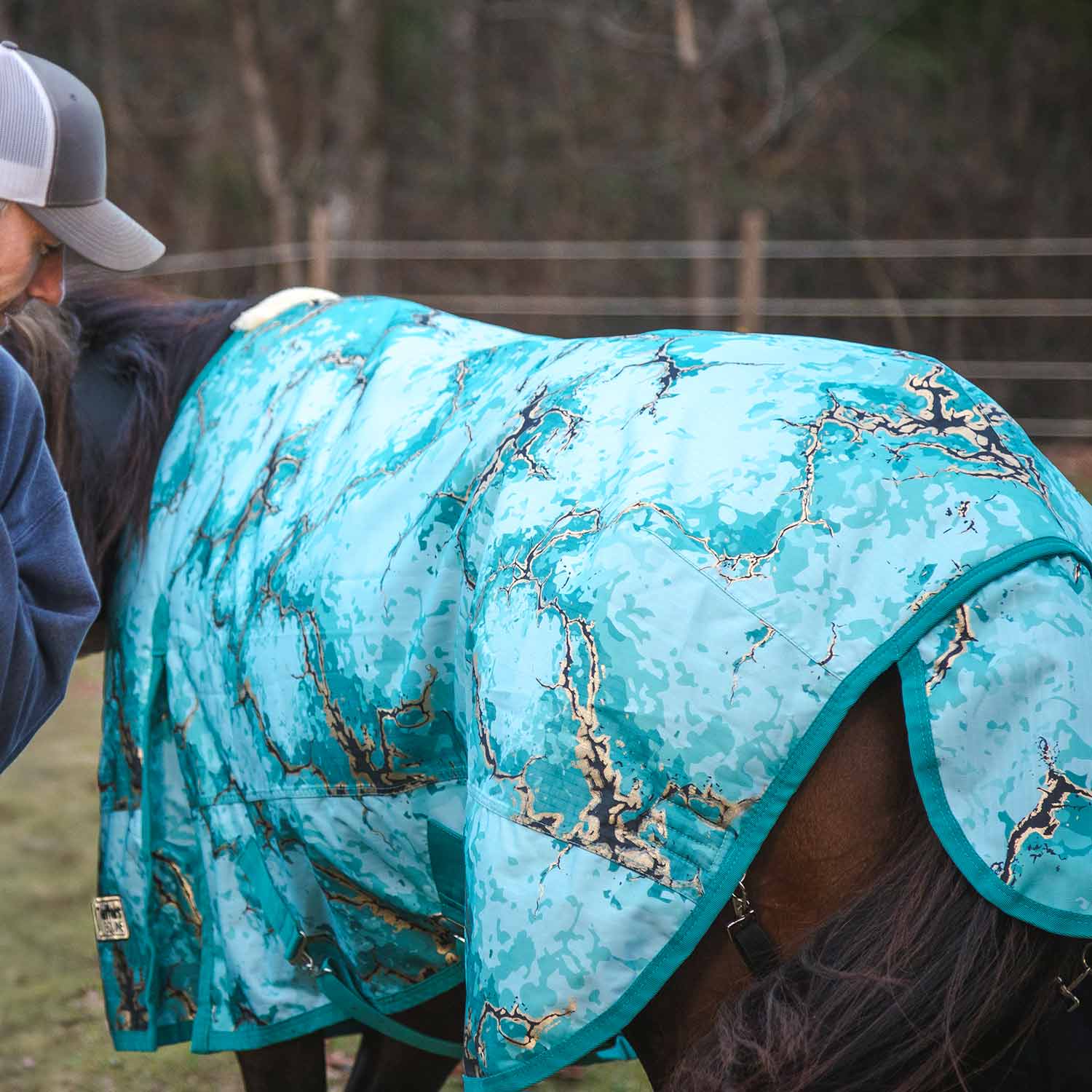 Jeffers Expression 1200 Denier Standard Neck Turnout Horse Blanket, 240 Gram - Pick Your Design!