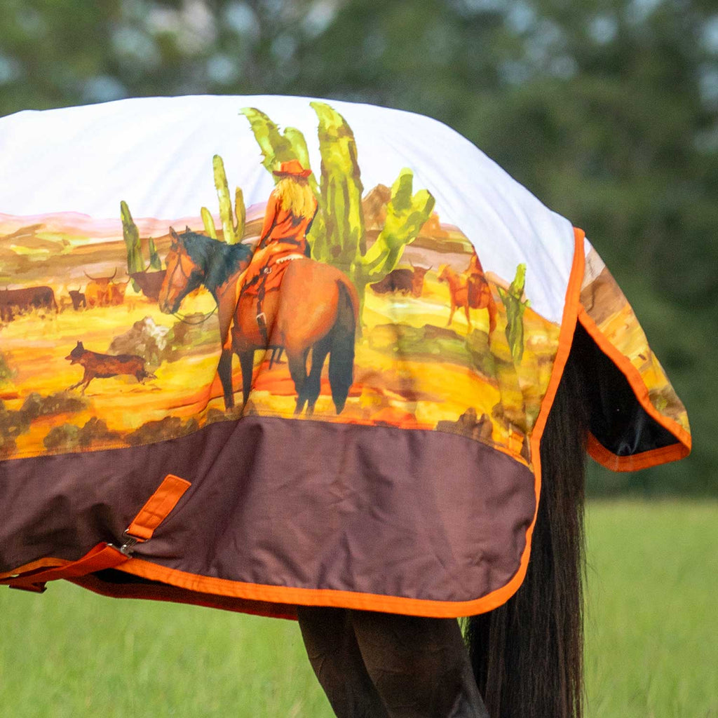 Jeffers Expression 1200 Denier Standard Neck Horse Turnout Sheet, 0 Gram - Pick Your Design!