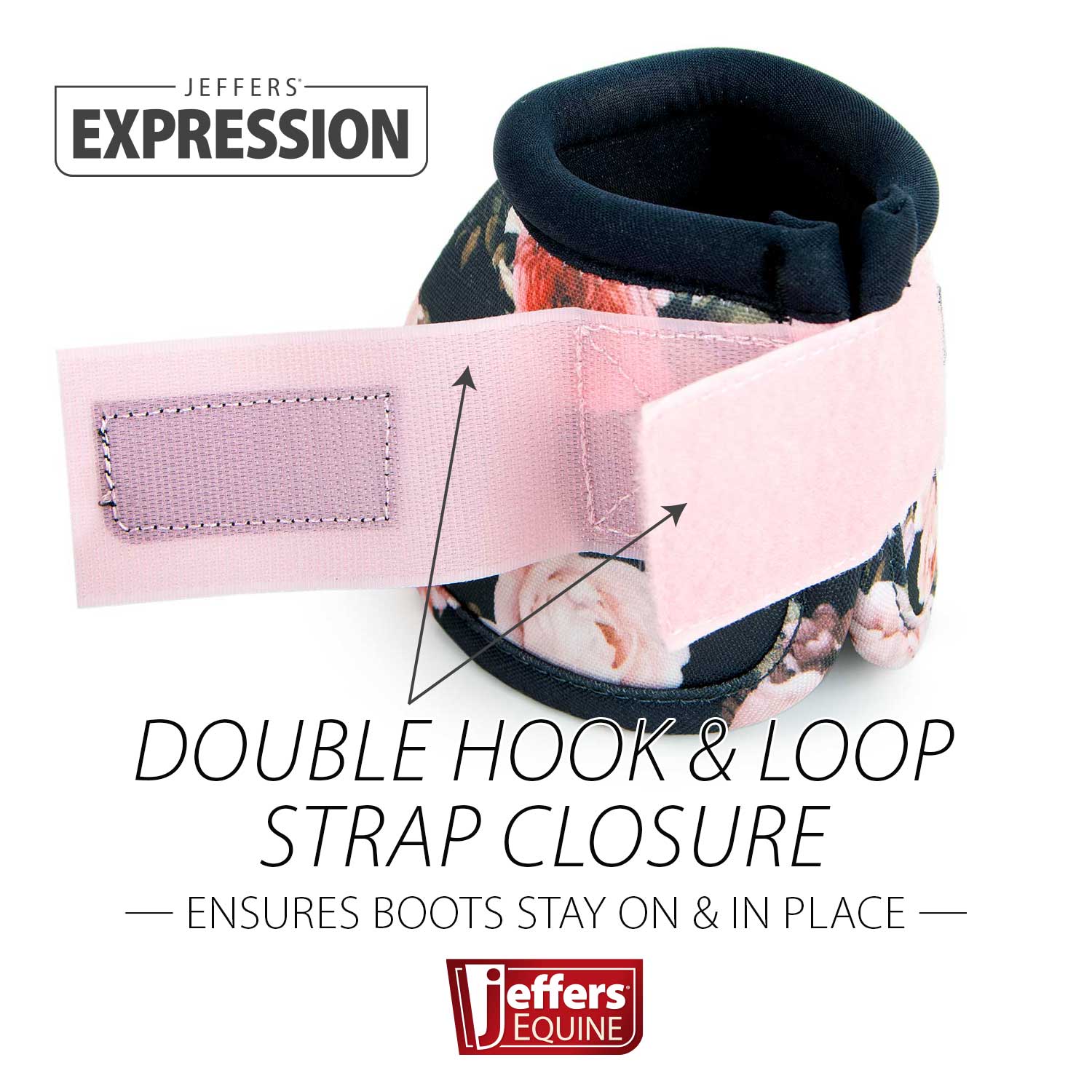 Jeffers Expression No-Turn Bell Boots for Horses, Pair - Pick Your Design!