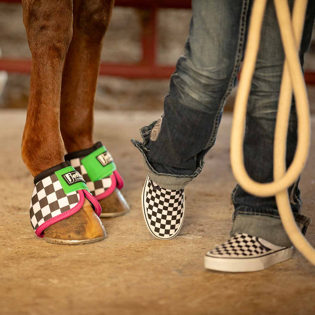 Jeffers Expression No-Turn Bell Boots for Horses, Pair - Pick Your Design!