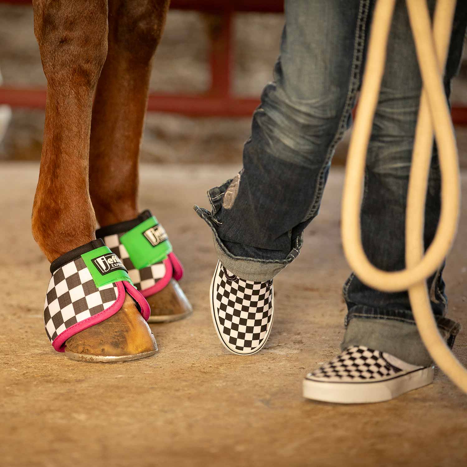 Jeffers Expression No-Turn Bell Boots for Horses, Pair - Pick Your Design!