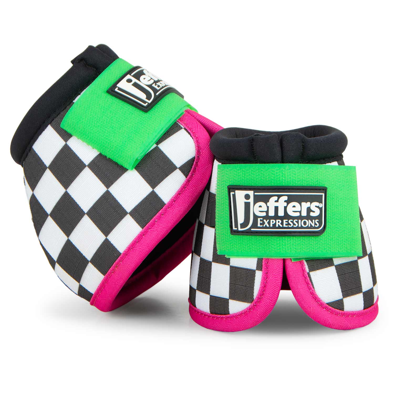 Jeffers Expression No-Turn Bell Boots for Horses, Pair - Pick Your Design!