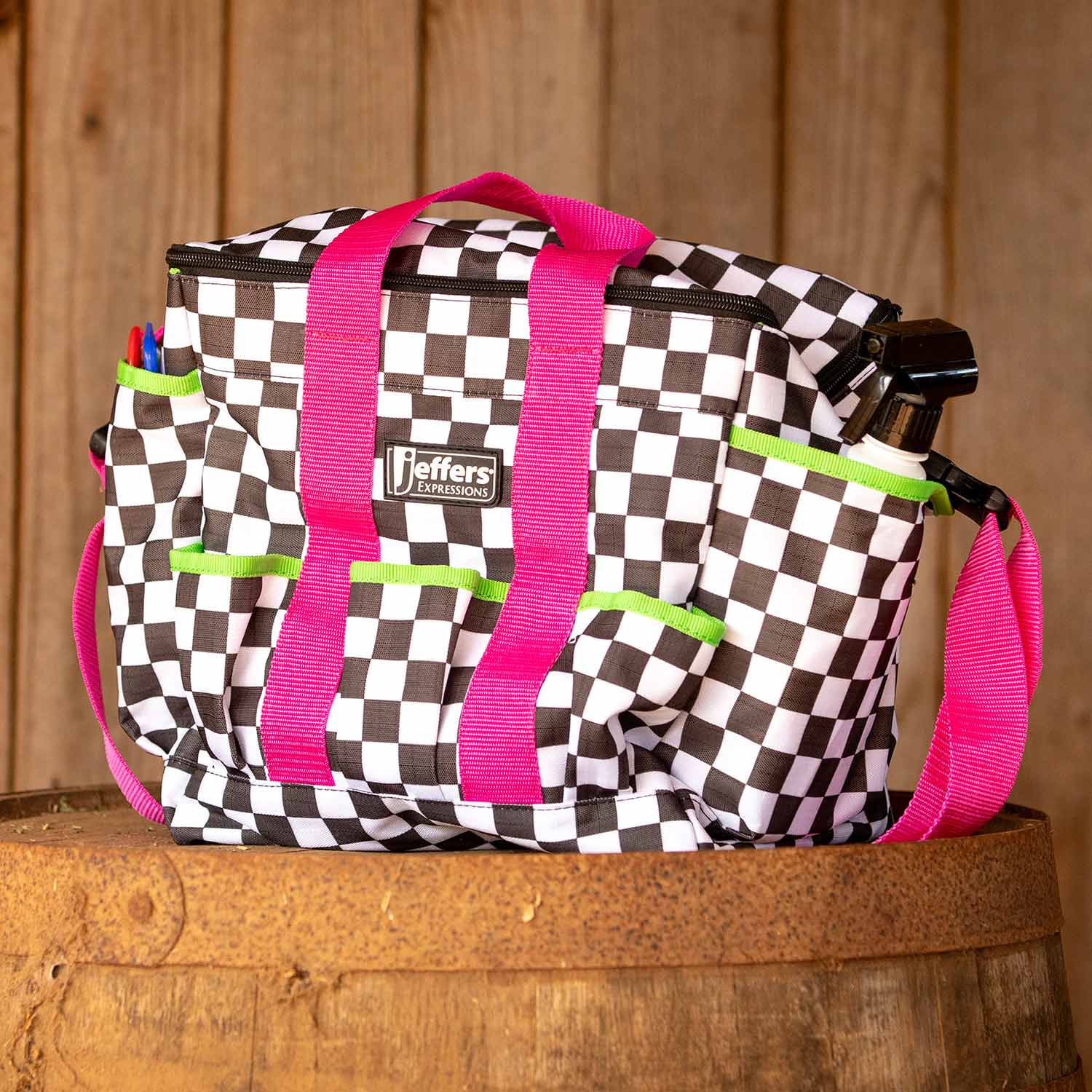 Jeffers Expression Deluxe Horse Grooming Bag with Adjustable Strap - Pick Your Design!