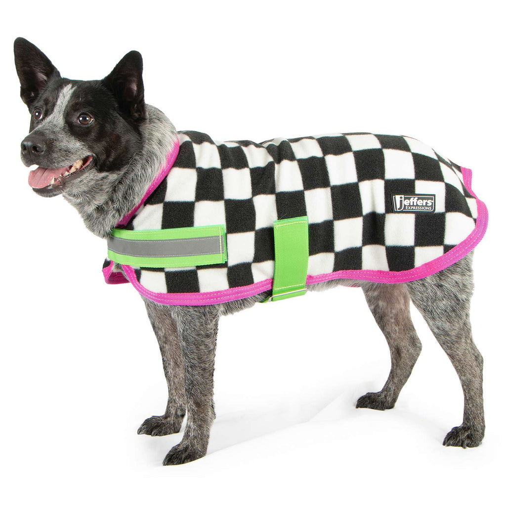 Jeffers Expression Moisture-Wicking Fleece Dog Coat - Pick Your Design!