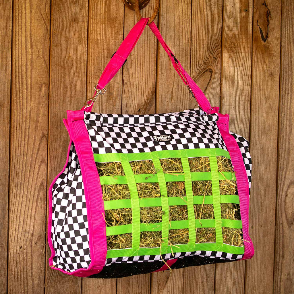 Jeffers Expression Extend-Feed Hay Bag for Horses & Livestock - Pick Your Design!