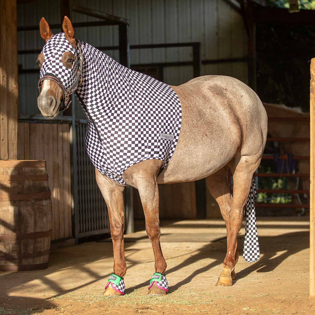 Jeffers Expression Lycra Hood for Horses - Multi Colors!
