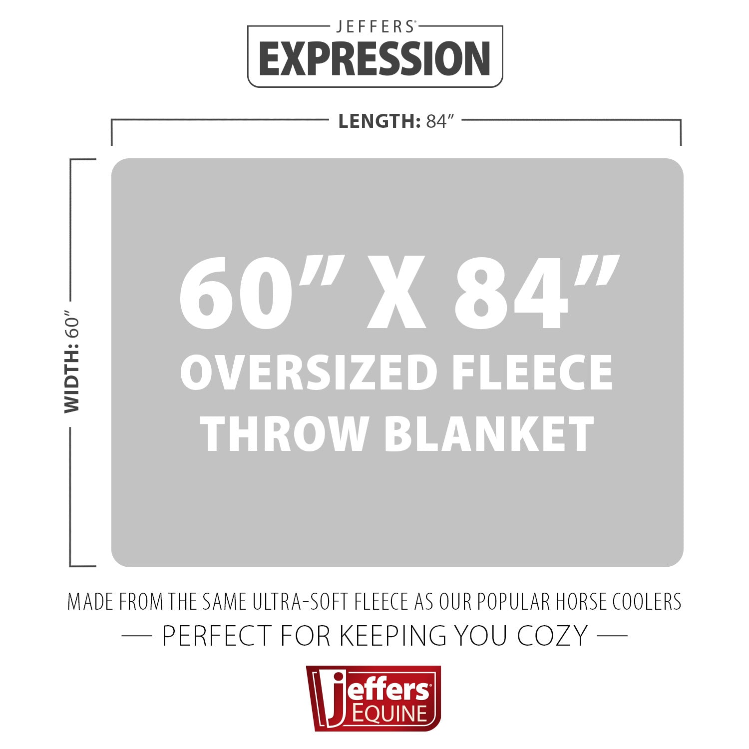 Jeffers Expression Oversized Fleece Throw Blanket - Pick Your Print!