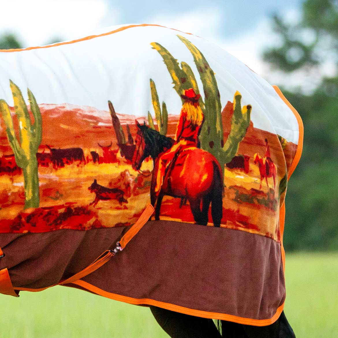 Jeffers Expression Standard Neck Fleece Horse Cooler - Pick Your Design!