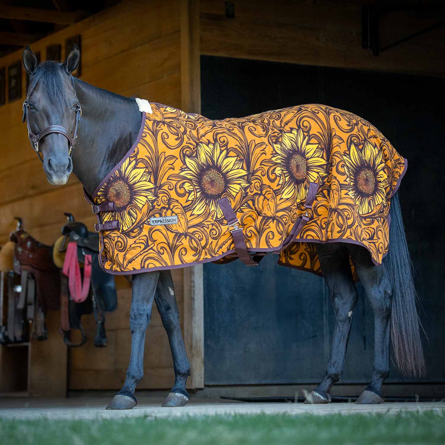 Jeffers Expression Standard Neck Fleece Horse Cooler - Pick Your Design!