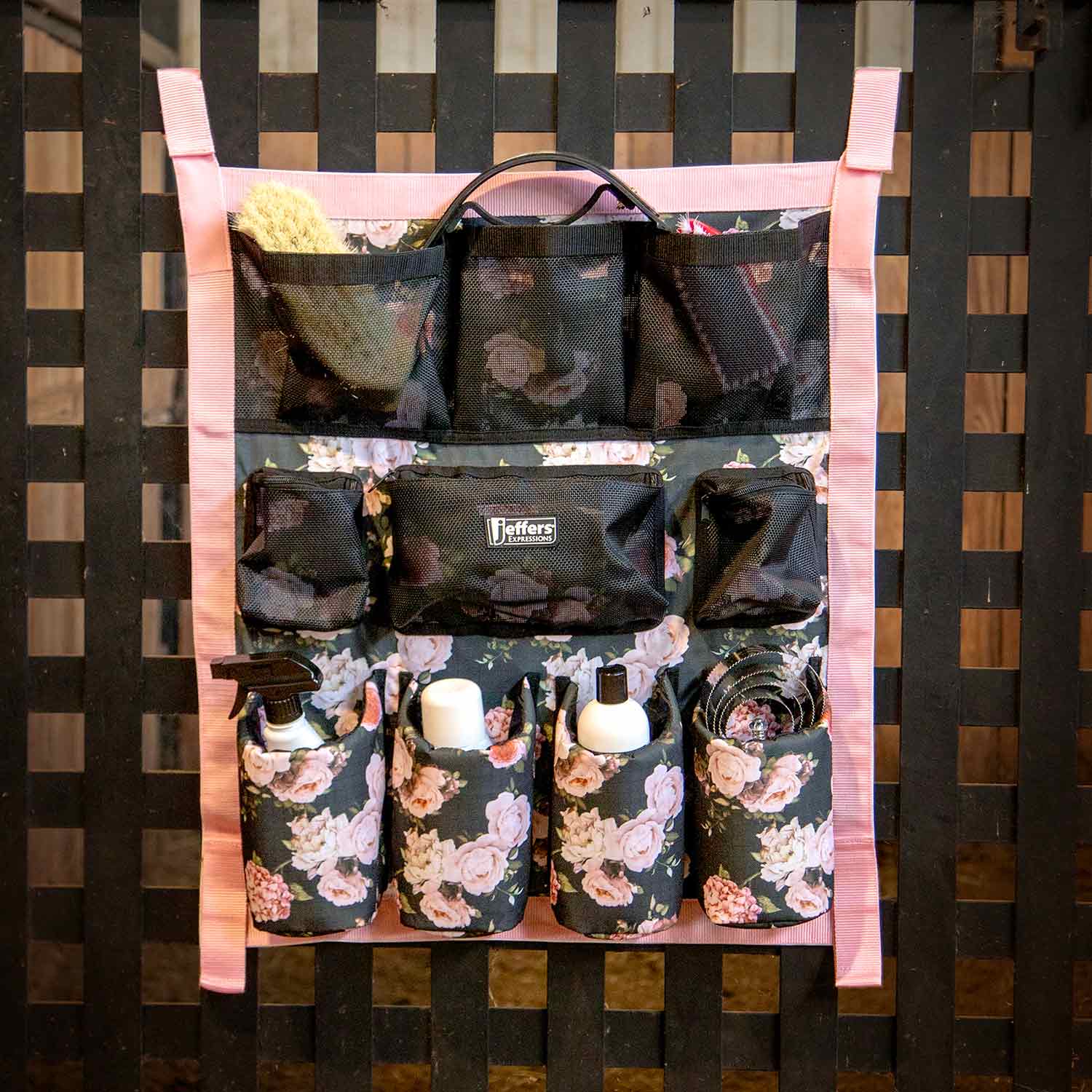 Jeffers Expression Trailer Door Horse Grooming Caddy - Pick Your Design!