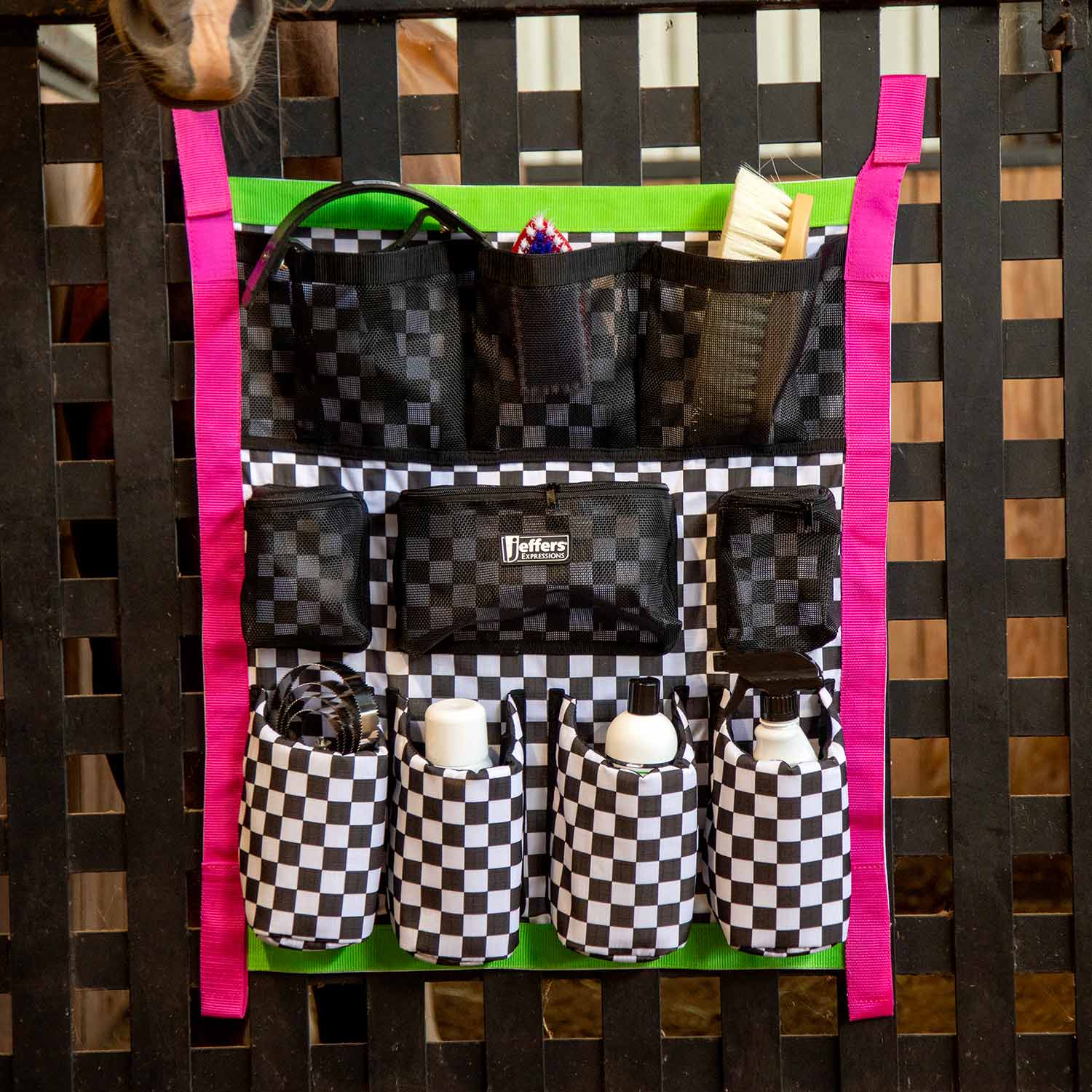 Jeffers Expression Trailer Door Horse Grooming Caddy - Pick Your Design!