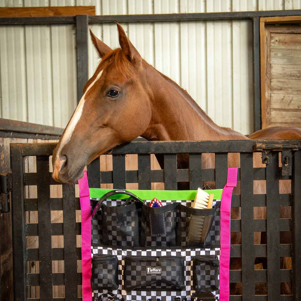 Jeffers Expression Trailer Door Horse Grooming Caddy - Pick Your Design!