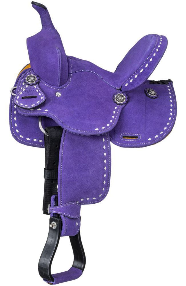 King Series Stratford Suede Barrel Saddle - Multiple Colors